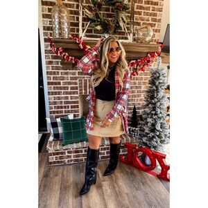 Blakeley Holiday Plaid Lola Cardigan